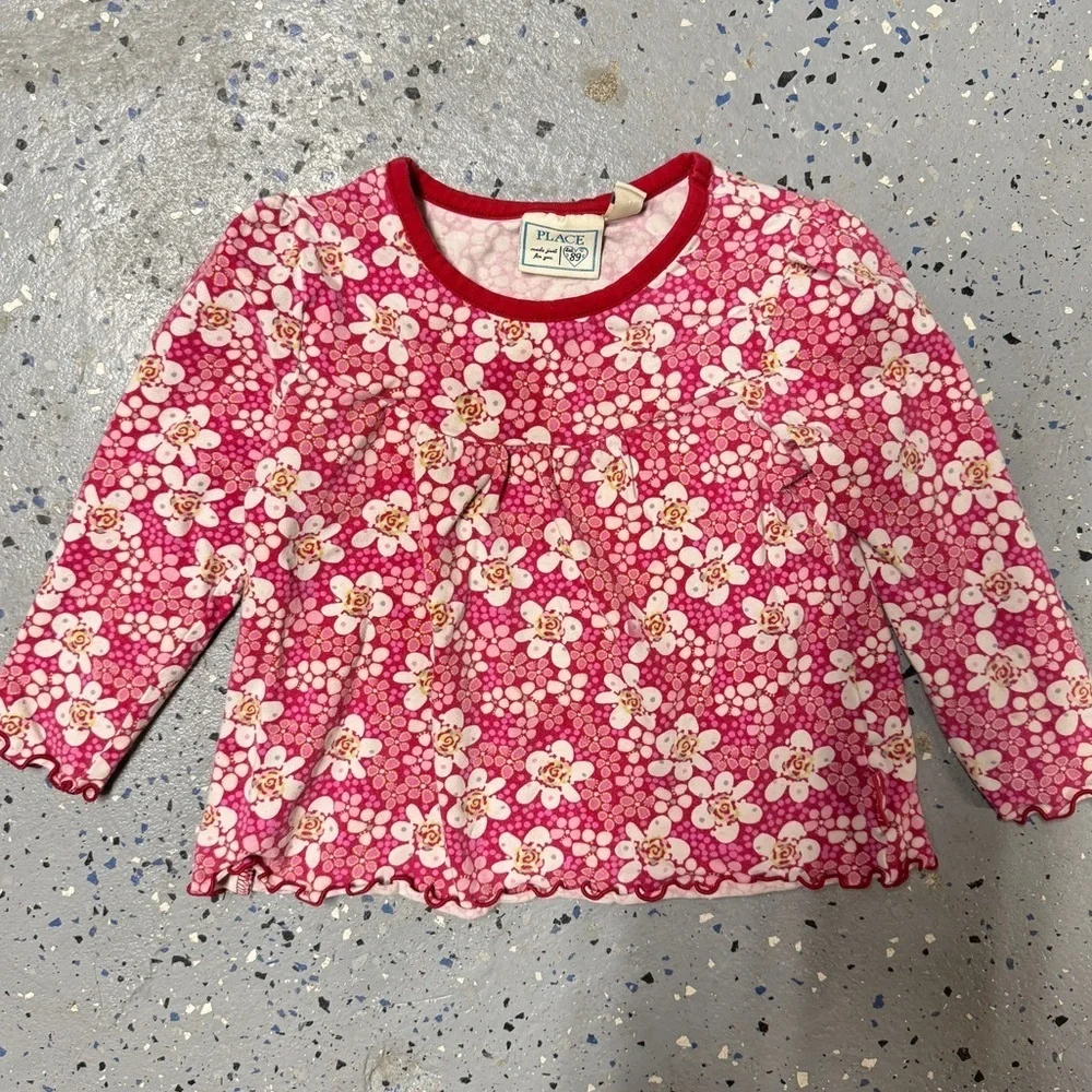 The Children’s Place Pink Floral Long Sleeve Top